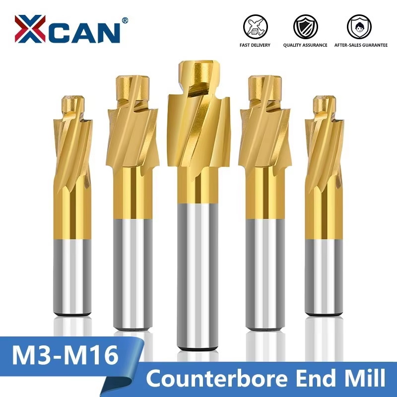 End Mill Set - XCAN Xay Cắt M3-M16 Counterbore Cấp