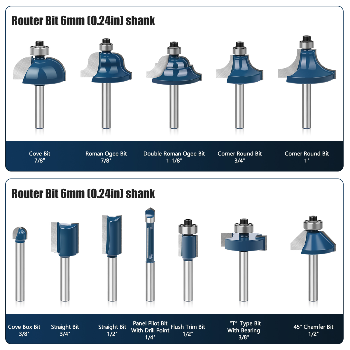 6mm Shank Router Bits Set Stra - đánh giá và giá End Mill Set