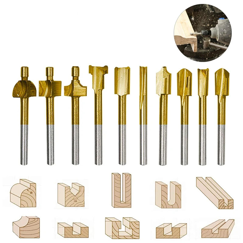 Woodworking Router Bit HSS Mil - đánh giá và giá End Mill Set