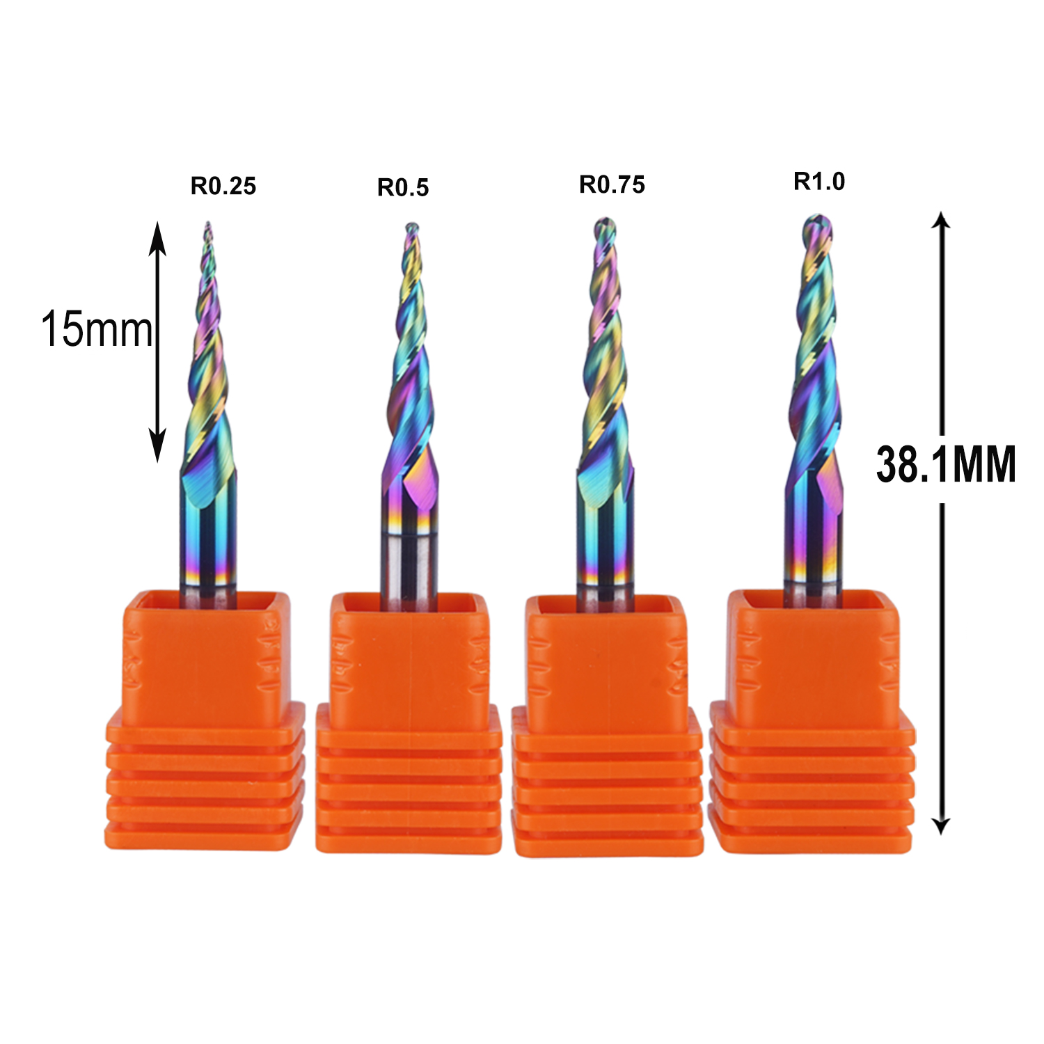DREANIQUE 4pcs/set 2 Flutes Ba - đánh giá và giá End Mill Set