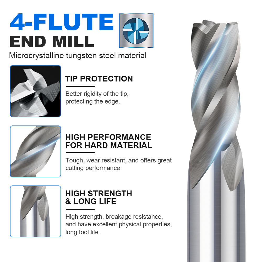 CMCP 1.5-13mm 4 Flute HSS End  - đánh giá và giá End Mill Set