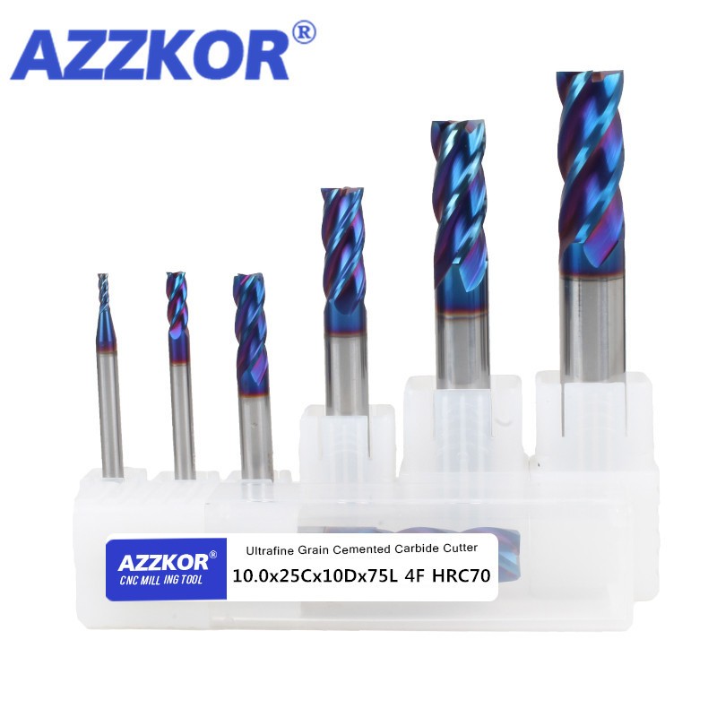 HRC70 4F Milling Cutter Alloy  - đánh giá và giá End Mill Set